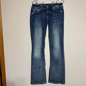 Miss Me Women's Boot Cut Jeans in Faded Blue